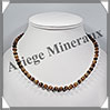OEIL DE TIGRE - Collier Perles 6 mm - 42 cm - C003 Afrique du Sud