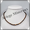 OEIL DE TIGRE - Collier Perles 6 mm - 43 cm - C005 Afrique du Sud
