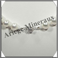 PERLES BLANCHES - Collier Perles 10 mm - 49 cm - N001