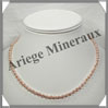 PERLES ROSES - Collier Perles 4 mm - 44 cm - N002 Pacifique