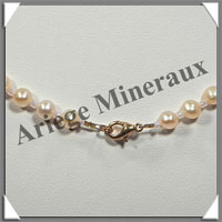 PERLES ROSES - Collier Perles 5 mm - 44 cm - N001