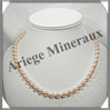 PERLES ROSES - Collier Perles 7 mm - 47 cm - N002 Pacifique