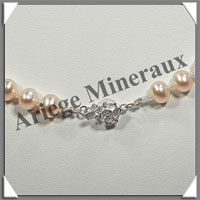 PERLES ROSES - Collier Perles 7 mm - 47 cm - N004