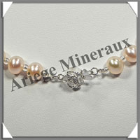 PERLES ROSES - Collier Perles 7 mm - 47 cm - N005
