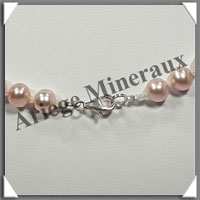 PERLES ROSES - Collier Perles 8 mm - 45 cm - N002