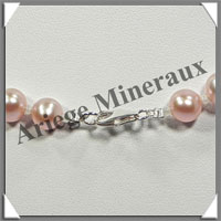 PERLES ROSES - Collier Perles 8 mm - 45 cm - N004