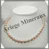 PERLES ROSES - Collier Perles 9 mm - 44 cm - N002 Pacifique