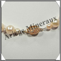 PERLES ROSES - Collier Perles 9 mm - 45 cm - N003