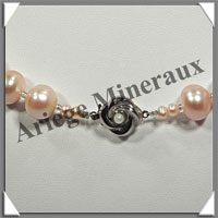 PERLES ROSES - Collier Perles 11 mm Baroques - 48 cm - N003