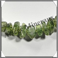 PERIDOT (Olivine) - Collier Baroque - Nuggets 5x12 mm - 47 cm - M001