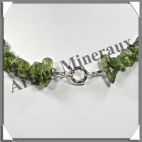 PERIDOT (Olivine) - Collier Baroque - Nuggets 5x12 mm - 47 cm - M001