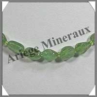 PERIDOT (Olivine) - Collier Compos - Nuggets 5  10 mm en dgrad - 46 cm - C005