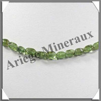 PERIDOT (Olivine) - Collier Compos - Olives 6x4 mm - 43 cm - M002