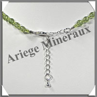 PERIDOT (Olivine) - Collier Perles 5 mm - 44 cm - M001