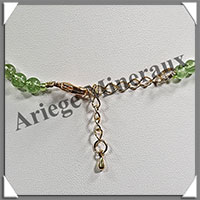 PERIDOT (Olivine) - Collier Perles 5 mm - 42 cm - M003