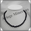 PIERRE DE NUIT (Synthse) - Collier Perles 8 mm - 43 cm - A001 Chine