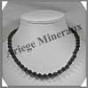 PIERRE DE NUIT (Synthse) - Collier Perles 8 mm - 46 cm - A005 Chine