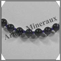 PIERRE DE NUIT (Synthse) - Collier Perles 8 mm - 46 cm - A005