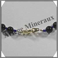 PIERRE DE NUIT (Synthse) - Collier Perles 8 mm - 46 cm - A006
