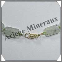 PRENHITE - Collier Compos - Rectangles de 20x11 mm et Ovales de 12x10 mm alterns - 46 cm - C004