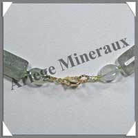 PRENHITE - Collier Compos - Rectangles de 20x11 mm et Ovales 10x8 mm alterns - 46 cm - C005