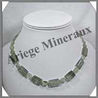 PRENHITE - Collier Compos - Rectangles de 20x11 mm et Ovales 10x8 mm en dgrad - 43 cm - C006