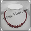 PIERRE de SOLEIL (Synthse) - Collier Compos - 7 Disques 10 mm et Perles 6 mm en dgrad - 43 cm - A002 Chine