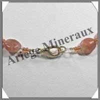 PIERRE de SOLEIL (Naturelle) - Collier Compos - Ovales 10x8 mm - 47 cm - M002