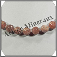 PIERRE de SOLEIL (Naturelle) - Collier Perles 10 mm - 45 cm - M001