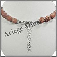 PIERRE de SOLEIL (Naturelle) - Collier Perles 10 mm - 45 cm - M001