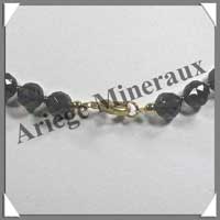 QUARTZ FUME (Naturel) - Collier Perles Facetes 8 mm - 44 cm - M001