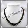 QUARTZ FUME (Naturel) - Collier Perles 6  12 mm en dgrad - 48 cm - M002 Brsil