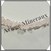 QUARTZ ROSE - Collier Baroque - Morceaux Moyens - 50 cm - M001