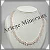 QUARTZ ROSE - Collier Baroque - Morceaux Moyens - 50 cm - M002 Brsil