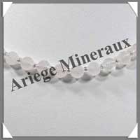 QUARTZ ROSE - Collier Perles 6 mm - 42 cm - M001