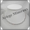 QUARTZ ROSE - Collier Perles 6 mm - 42 cm - M002 Brsil