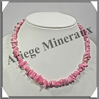 RHODOCHROSITE - Collier Baroque - Morceaux Moyens - 43 cm - M001