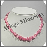 RHODOCHROSITE - Collier Baroque - Morceaux Moyens - 43 cm - M002