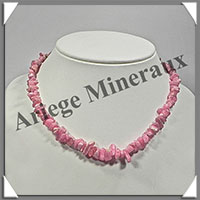 RHODOCHROSITE - Collier Baroque - Morceaux Moyens - 43 cm - M003