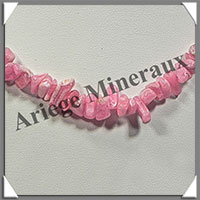 RHODOCHROSITE - Collier Baroque - Morceaux Moyens - 43 cm - M003