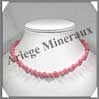RHODOCHROSITE - Collier Perles 6 et 8 mm en altern - 43 cm - C001 Argentine