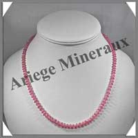 RHODOCHROSITE Cristallise - Collier Compos + Bracelet - Soucoupes 7x3 mm - 50 cm - C001