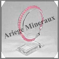 RHODOCHROSITE Cristallise - Collier Compos + Bracelet - Soucoupes 7x3 mm - 50 cm - C001