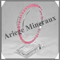 RHODOCHROSITE Cristallise - Collier Compos + Bracelet - Soucoupes 7x3 mm - 50 cm - C002