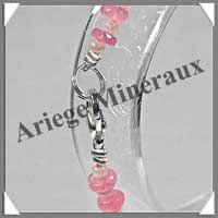 RHODOCHROSITE Cristallise - Collier Compos + Bracelet - Soucoupes 7x3 mm - 50 cm - C002