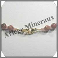 RHODONITE - Collier Perles 6 mm - 46 cm - M001