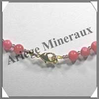 RHODONITE - Collier Perles 6 mm - 49 cm - M005