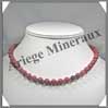 RHODONITE - Collier Perles 8 mm - 46 cm - A002 Prou
