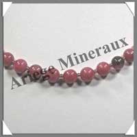 RHODONITE - Collier Perles 8 mm - 46 cm - A002