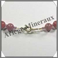 RHODONITE - Collier Perles 8 mm - 46 cm - A002
